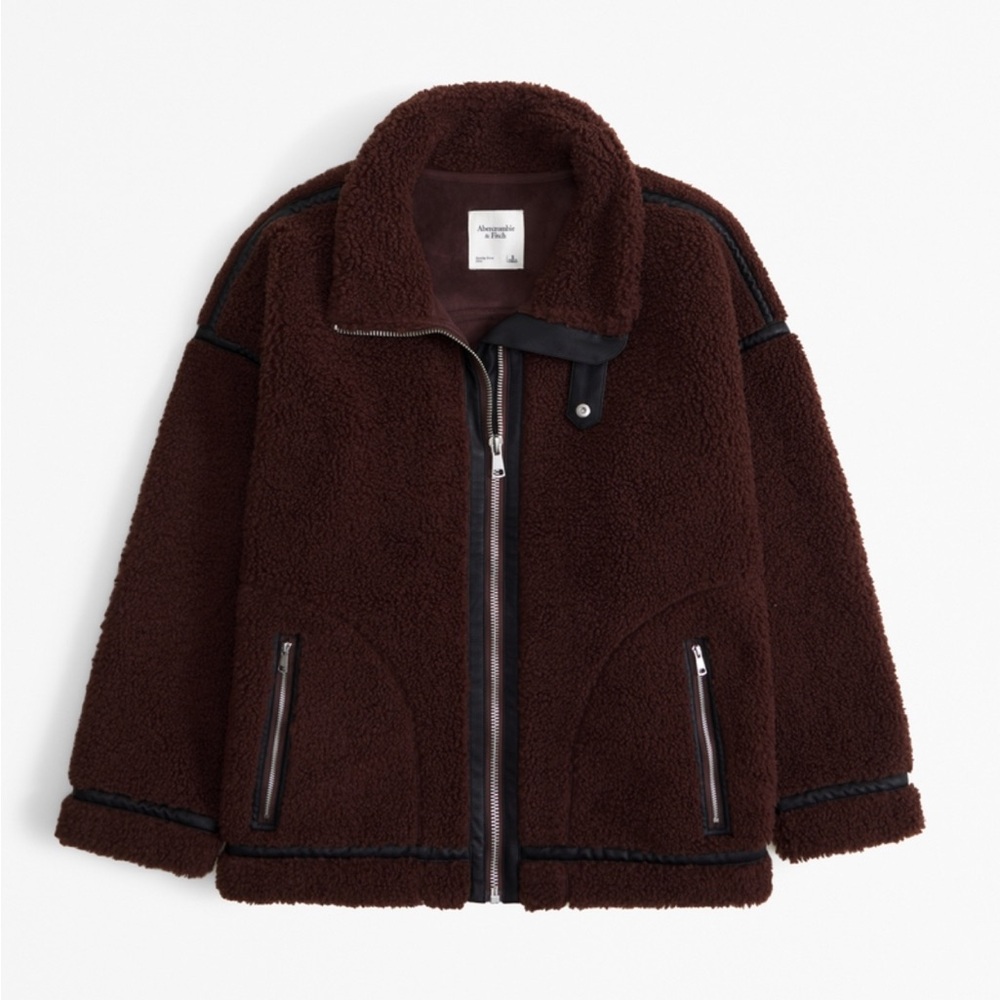 Abercrombie Contrast Trim Aviator Jacket